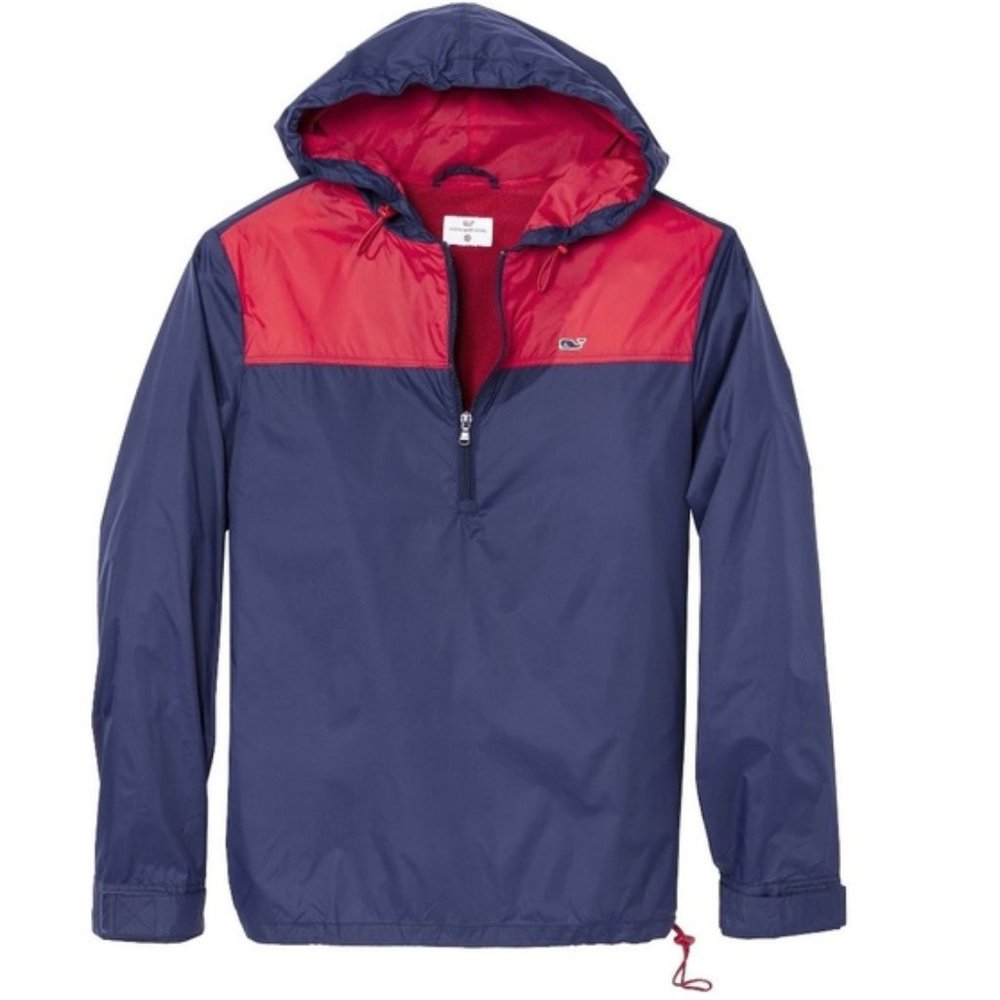 Vineyard Vines for Target Blue & Red Windbreaker Raincoat Size Small